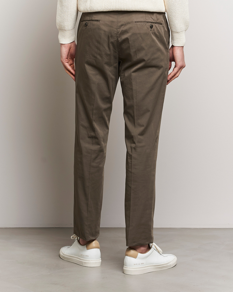 Herre | Bukser | PT01 | Slim Fit Garment Dyed Stretch Chinos Dark Brown