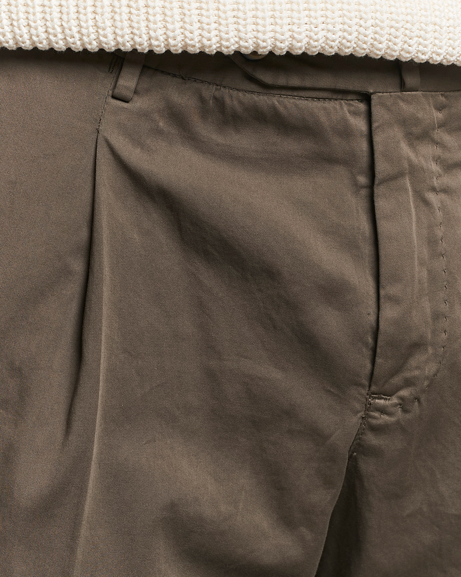 Herre | Bukser | PT01 | Slim Fit Garment Dyed Stretch Chinos Dark Brown
