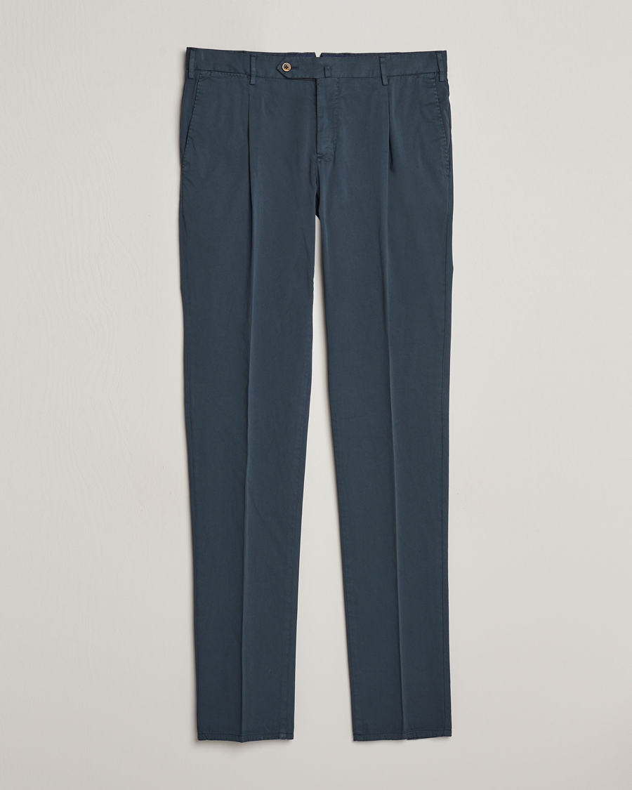 Herre | Bukser | PT01 | Slim Fit Garment Dyed Stretch Chinos Navy