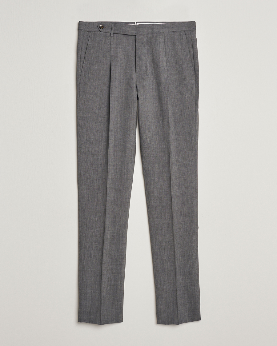 Herr |  | PT01 | Gentleman Fit Wool Stretch Trousers Medium Grey