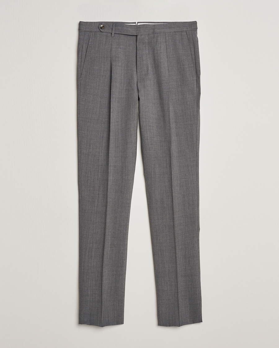 Herre | Bukser | PT01 | Gentleman Fit Wool Stretch Trousers Medium Grey