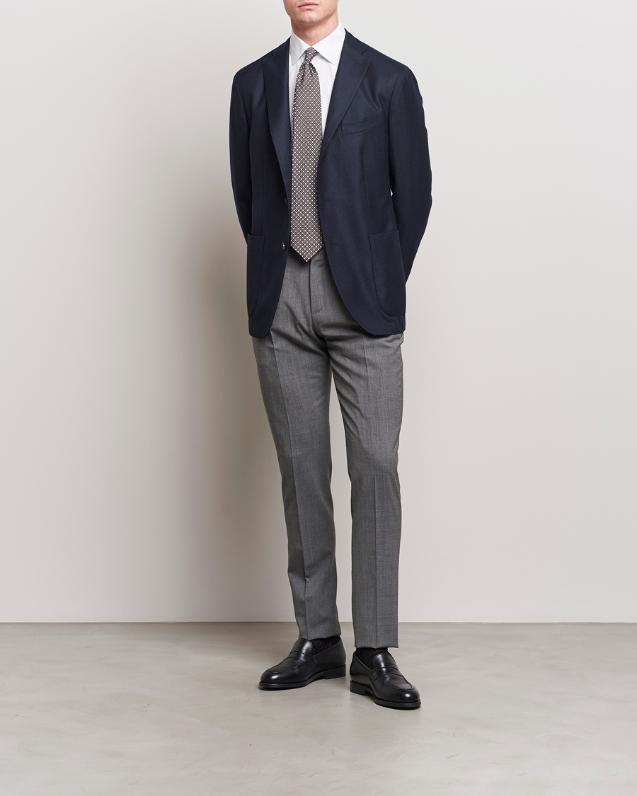 Herre | Bukser | PT01 | Gentleman Fit Wool Stretch Trousers Medium Grey