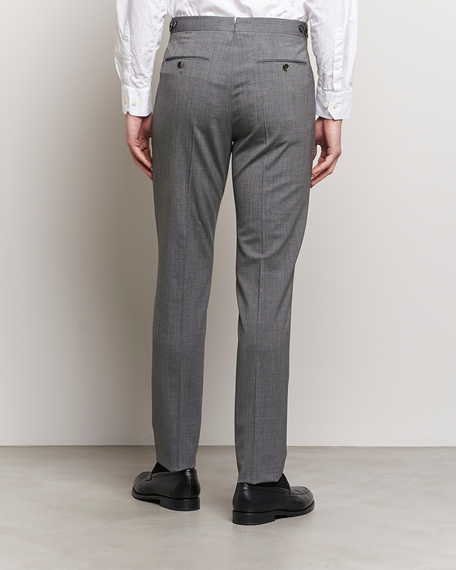 Herre | Bukser | PT01 | Gentleman Fit Wool Stretch Trousers Medium Grey