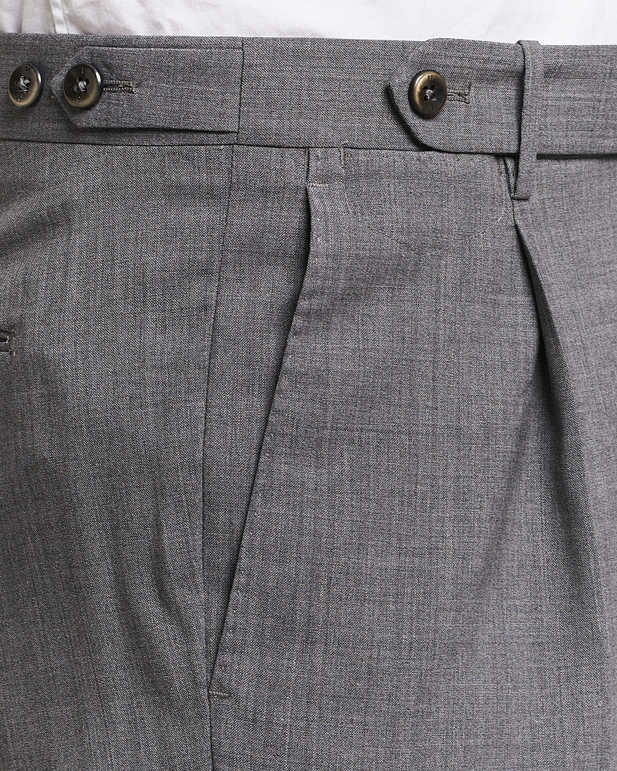 Herre | Bukser | PT01 | Gentleman Fit Wool Stretch Trousers Medium Grey