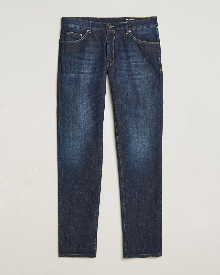 Herr |  | PT01 | Slim Fit Stretch Jeans Dark Blue Wash