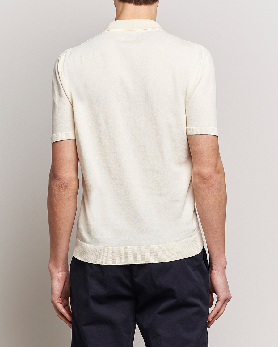 Herre | Polotrøjer | Baracuta | Waffle Knitted Polo Ivory