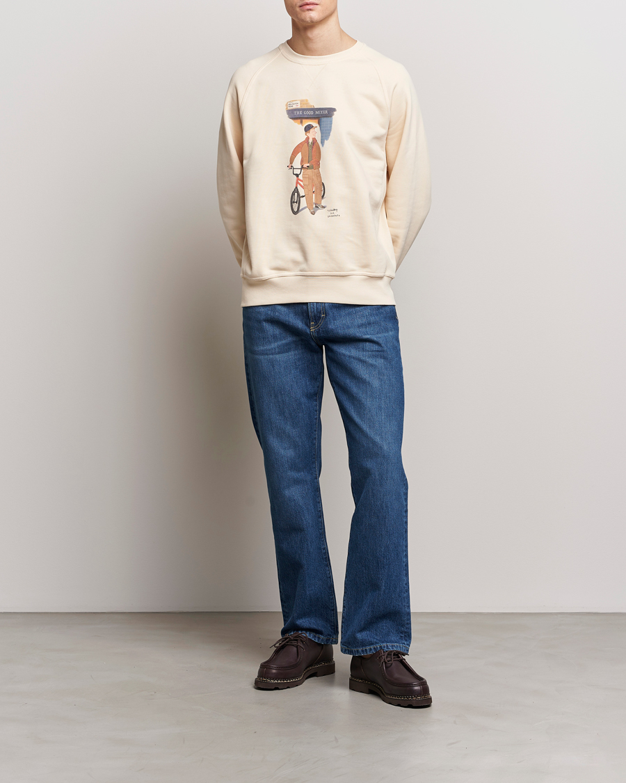 Herre | Trøjer | Baracuta | Slowboy Colourmen Cotton Crew Neck Butter