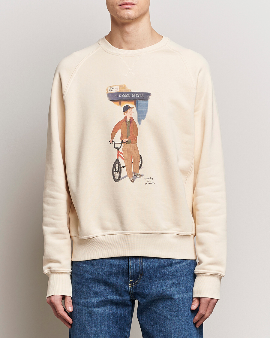 Herre | Tøj | Baracuta | Slowboy Colourmen Cotton Crew Neck Butter