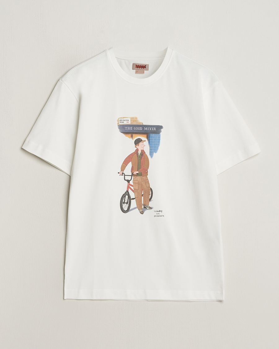 Herre | T-Shirts | Baracuta | Slowboy Arlington Cotton T-Shirt Off White