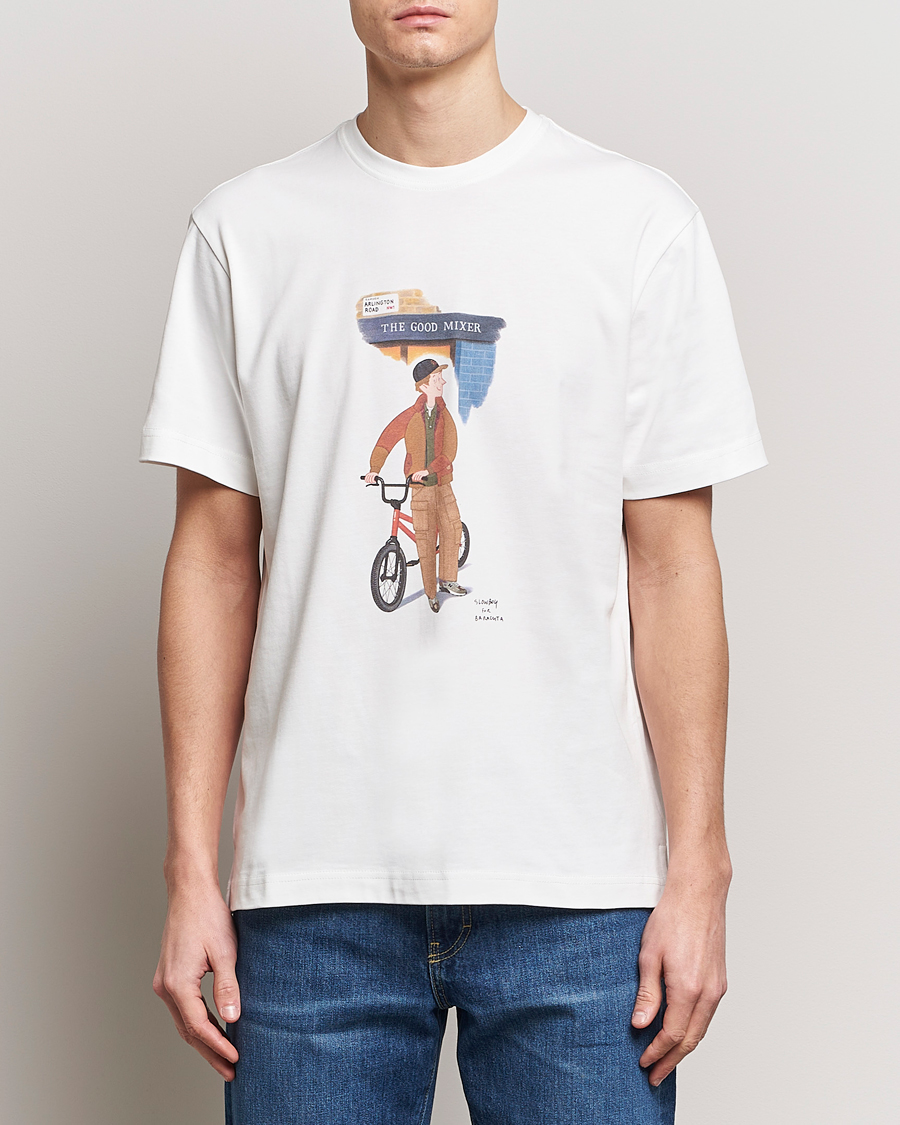 Herre | Tøj | Baracuta | Slowboy Arlington Cotton T-Shirt Off White