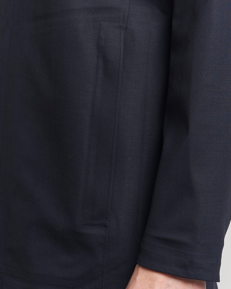 Herre | Jakker | UBR | Sky Fall Savile Waterproof Wool Coat Dark Navy