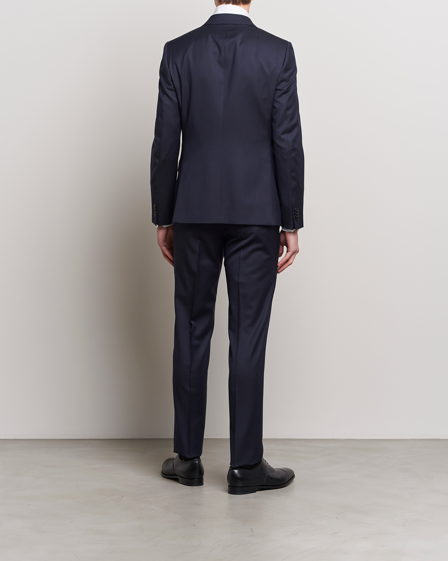 Herre | Jakkesæt | Zegna | Tailored Wool Striped Suit Navy