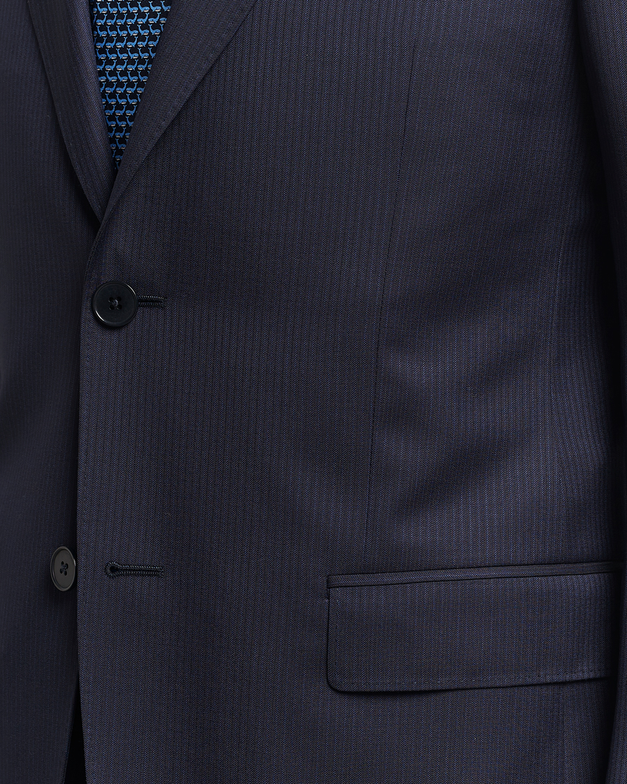 Herre | Jakkesæt | Zegna | Tailored Wool Striped Suit Navy