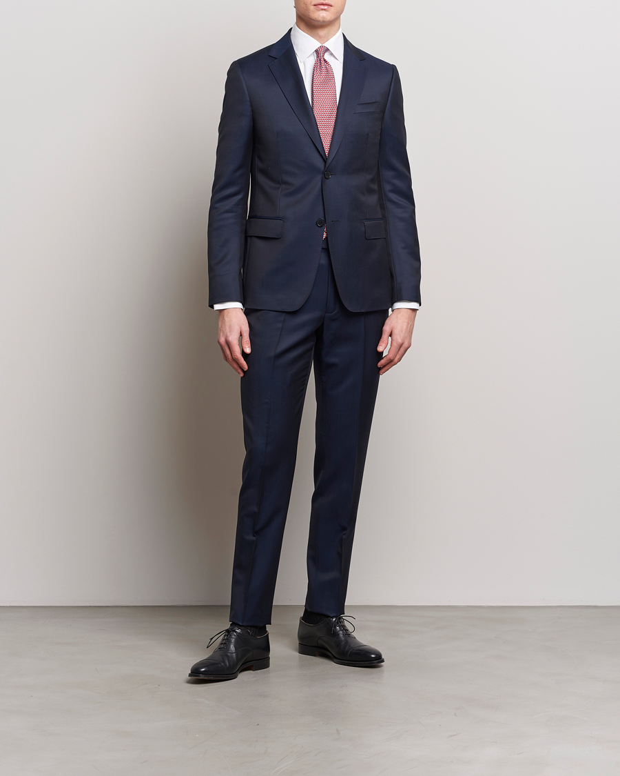 Herre | Italian Department | Zegna | Tailored Wool Suit Navy
