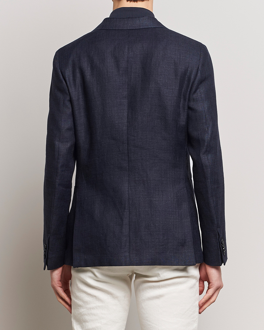 Herre | Blazere & jakker | Zegna | Unconstructed Linen Blend Blazer Navy