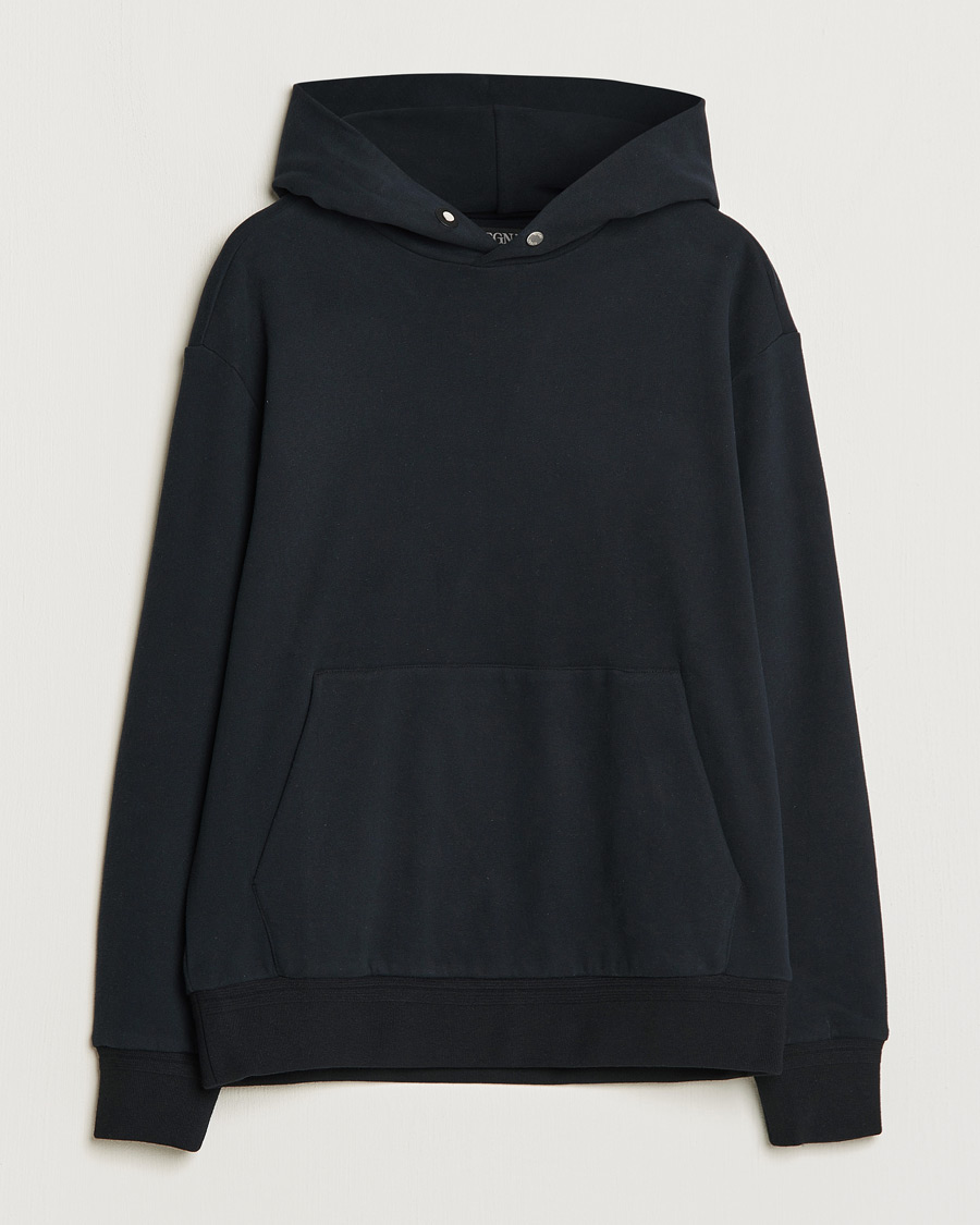 Herre |  | Zegna | Cotton/Cashmere Hoodie Black