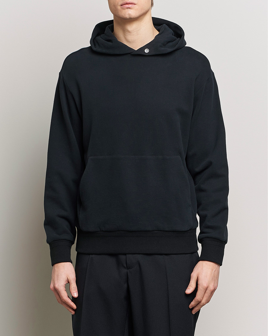 Herre | Italian Department | Zegna | Cotton/Cashmere Hoodie Black