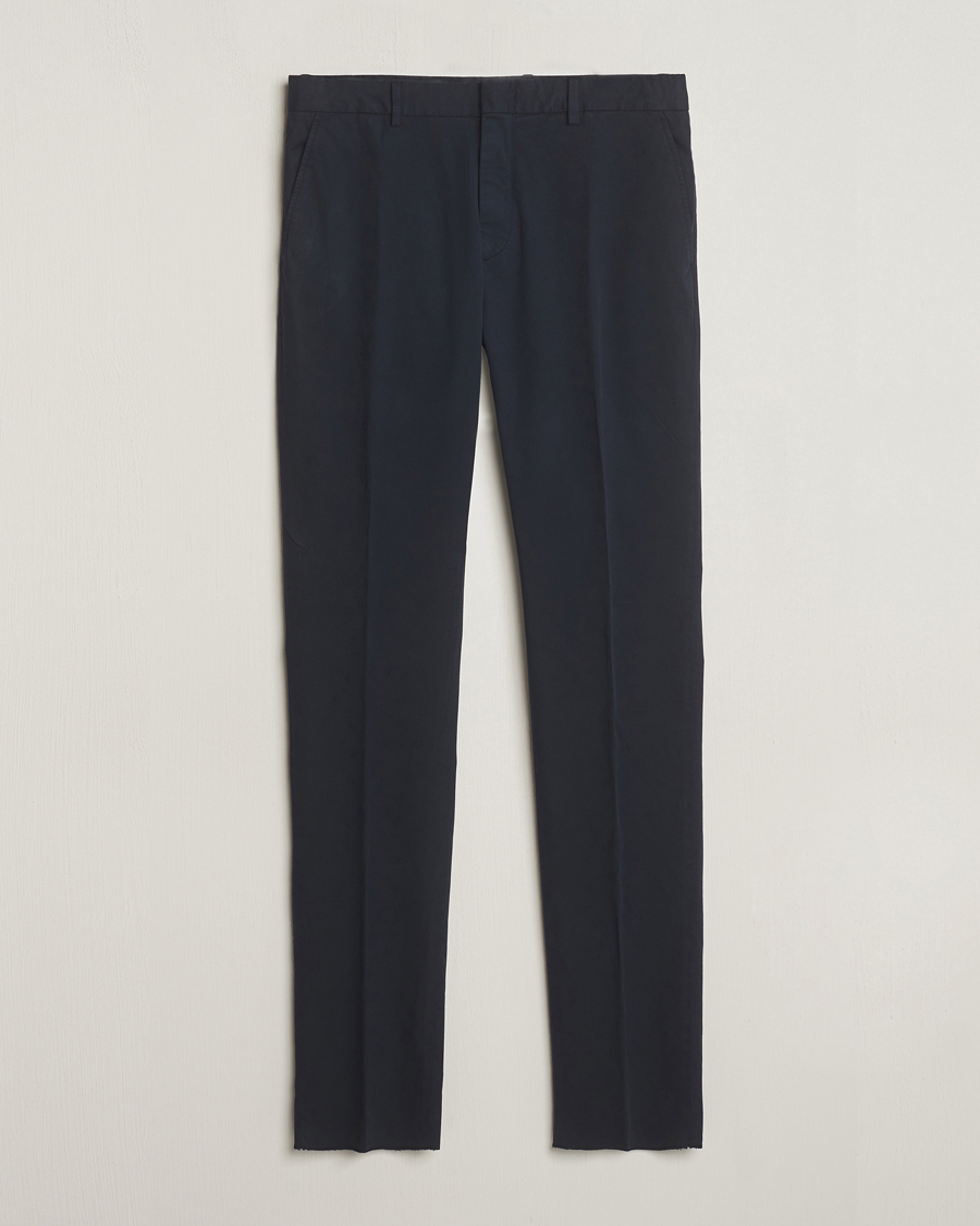 Herre | Bukser | Zegna | Premium Cotton Chinos Navy