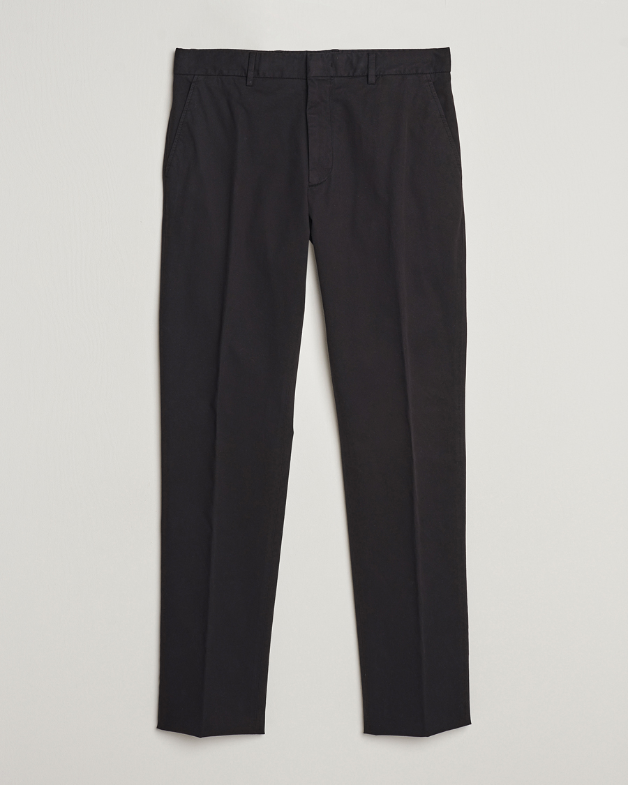 Herre |  | Zegna | Premium Cotton Chinos Black