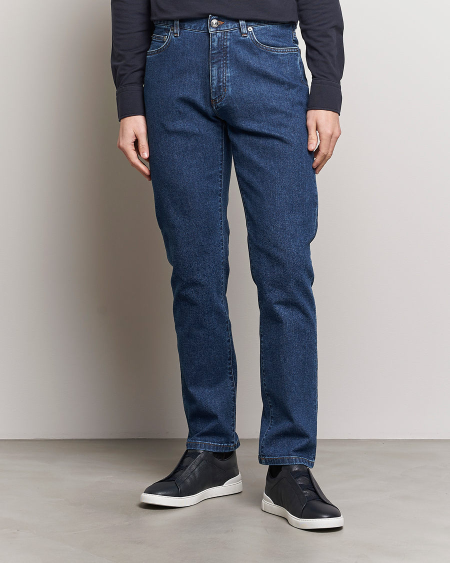 Herre | Tøj | Zegna | Slim Fit 5-Pocket Jeans Stone Wash