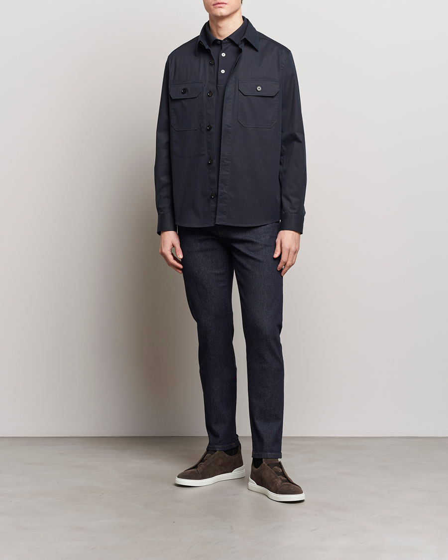 Herre |  | Zegna | Slim Fit 5-Pocket Jeans Dark Indigo