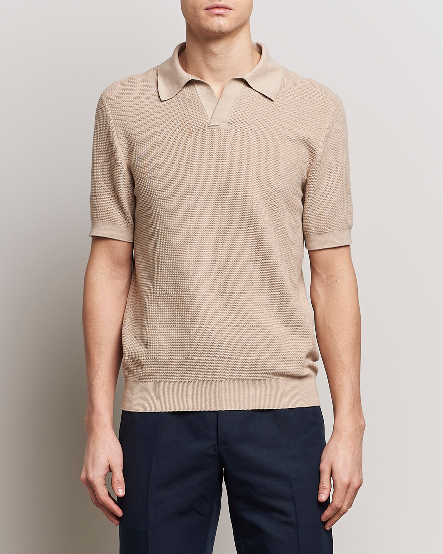 Herre | Kortærmede polotrøjer | Zegna | Riviera Polo Light Beige