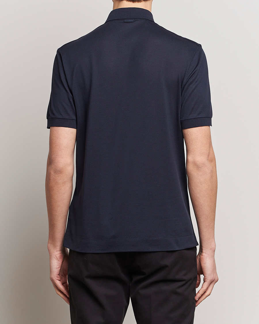 Herre | Polotrøjer | Zegna | Cotton/Silk Polo Navy
