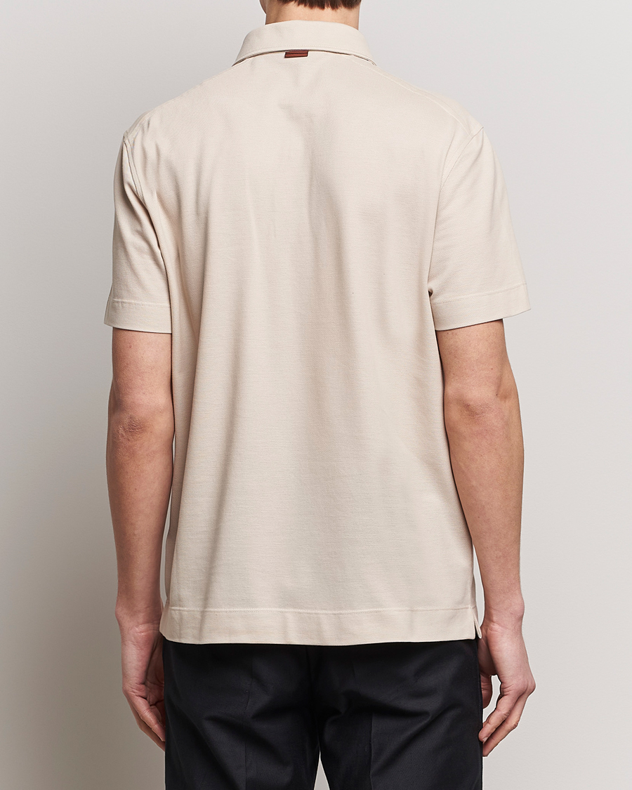 Herre | Polotrøjer | Zegna | Short Sleeve Pocket Polo Beige