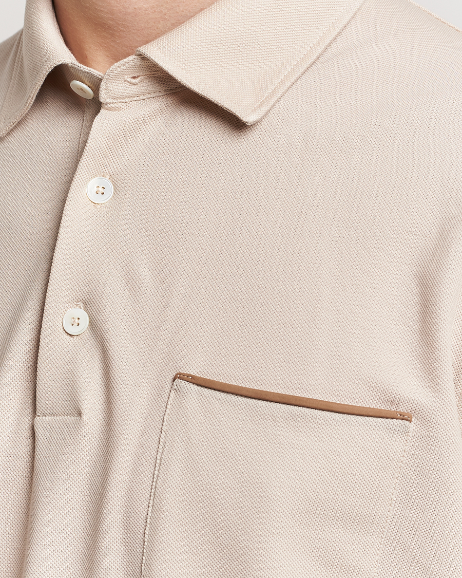 Herre | Polotrøjer | Zegna | Short Sleeve Pocket Polo Beige