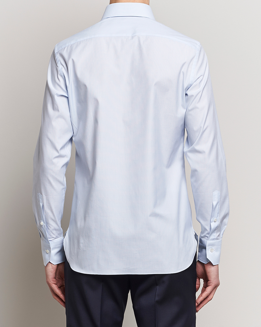 Herre | Skjorter | Zegna | Slim Fit Dress Shirt Light Blue Check