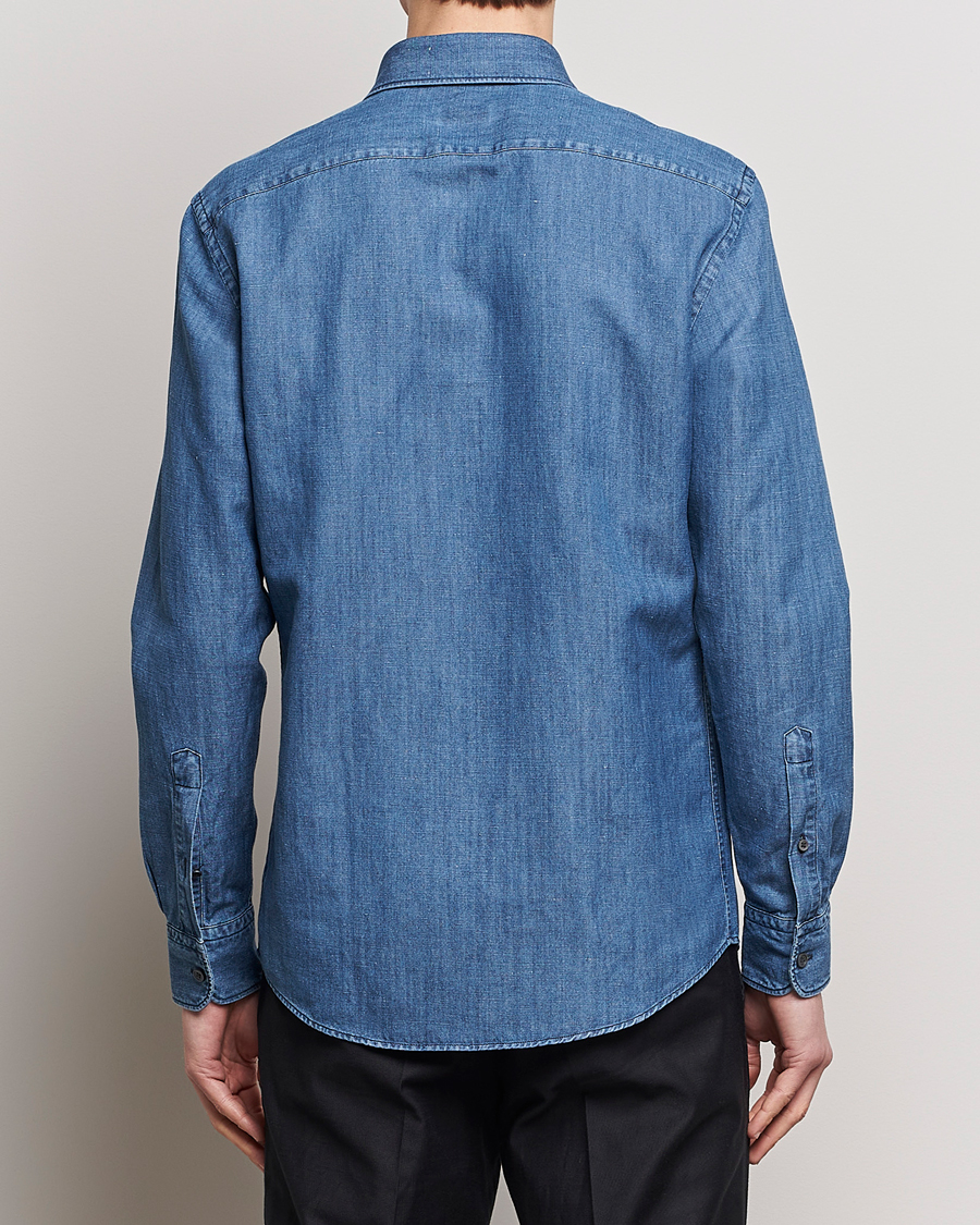 Herre | Skjorter | Zegna | Slim Fit Denim Shirt Stone Wash
