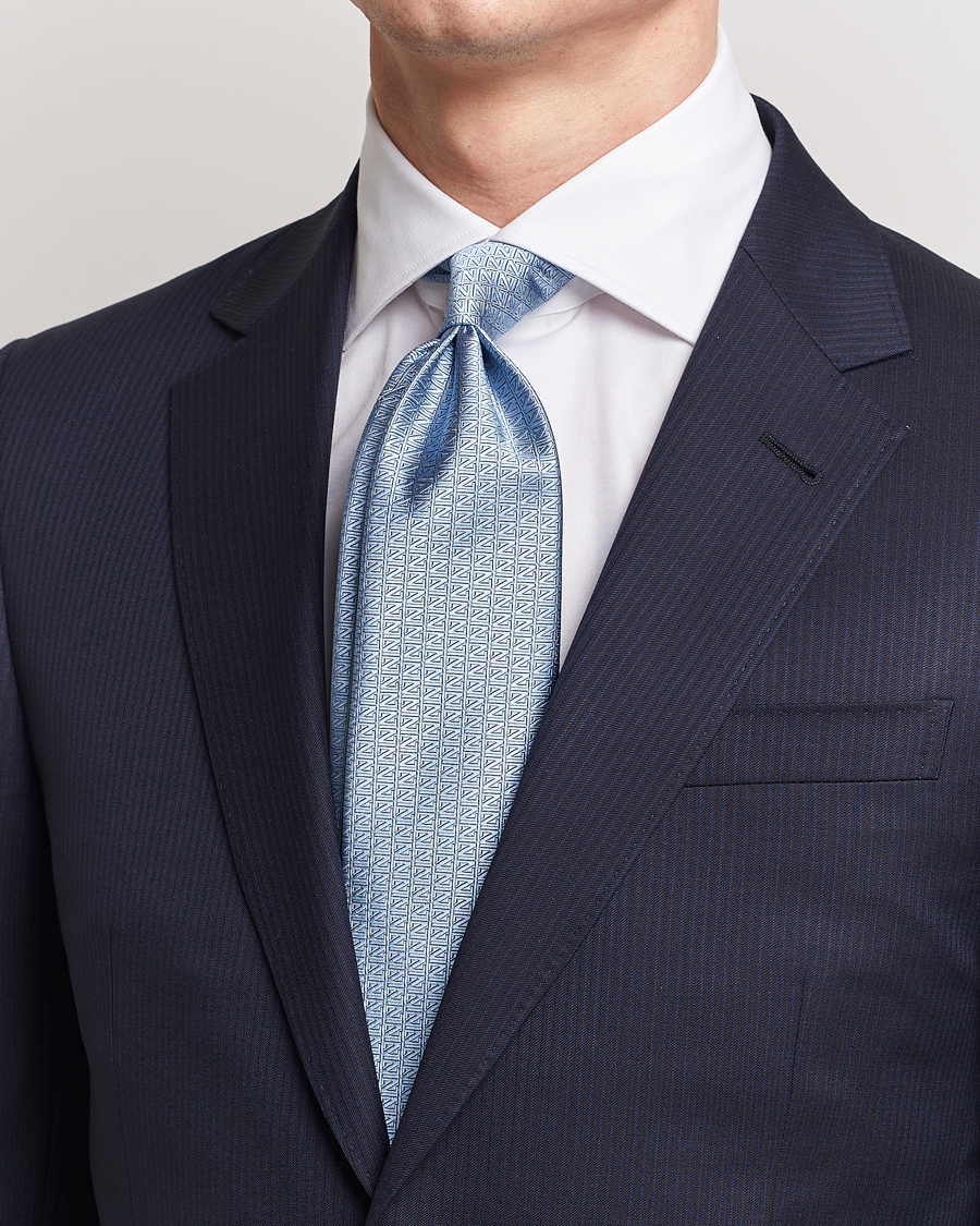 Herre | Afdelinger | Zegna | Monogram Silk Tie Light Blue