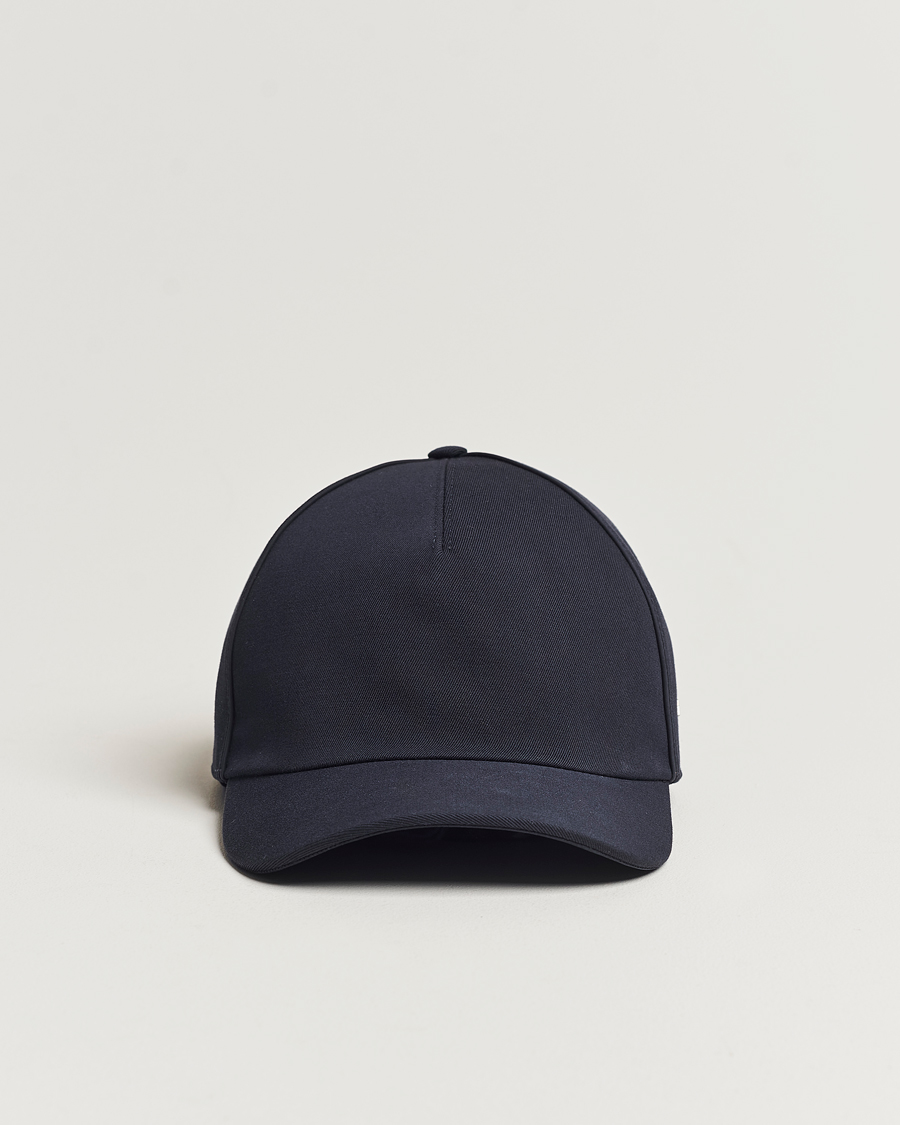 Herre |  | Zegna | Cotton/Wool Baseball Cap Navy