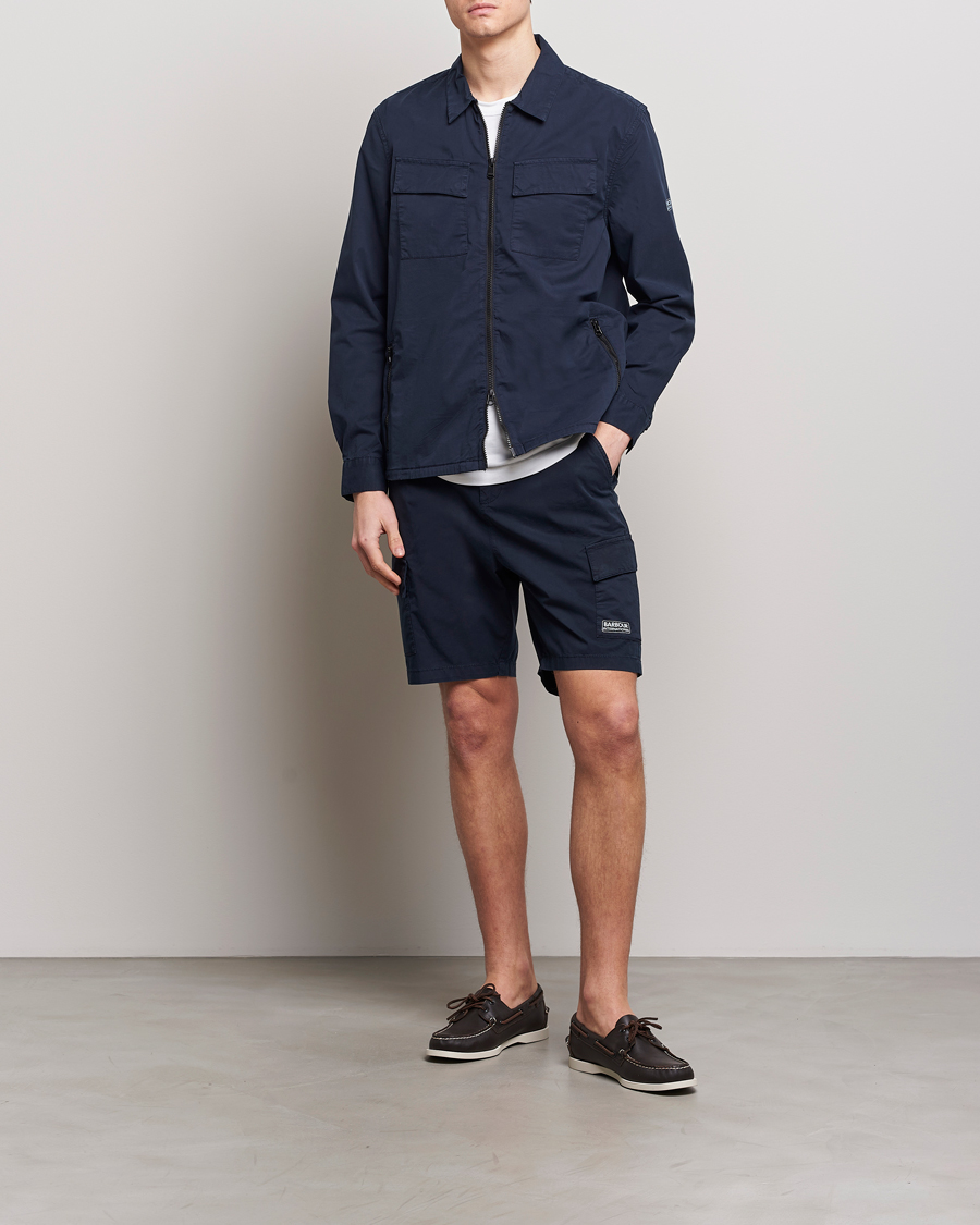 Herre | Skjorter | Barbour International | Parson Cotton Overshirt Navy