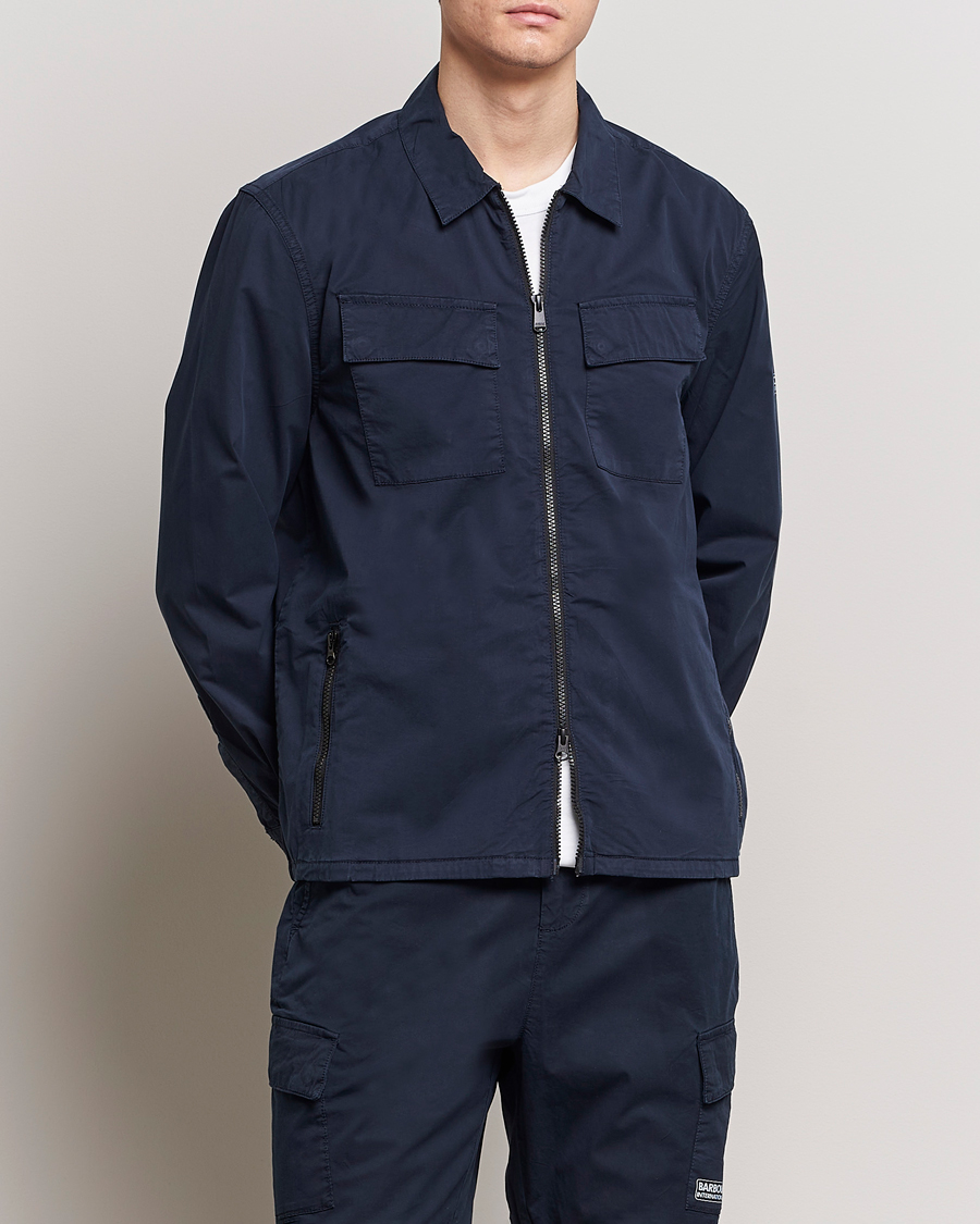 Herre | Barbour International | Barbour International | Parson Cotton Overshirt Navy