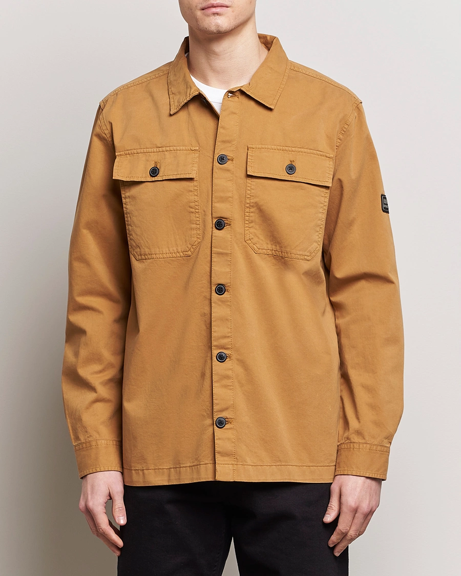 Herre | Shirt Jackets | Barbour International | Adey Cotton Pocket Overshirt Desert