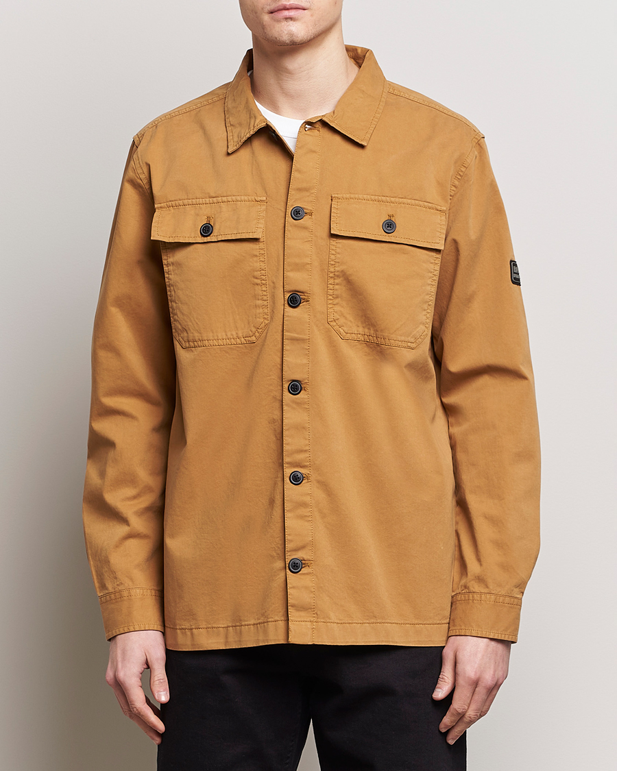 Herre | Best of British | Barbour International | Adey Cotton Pocket Overshirt Desert