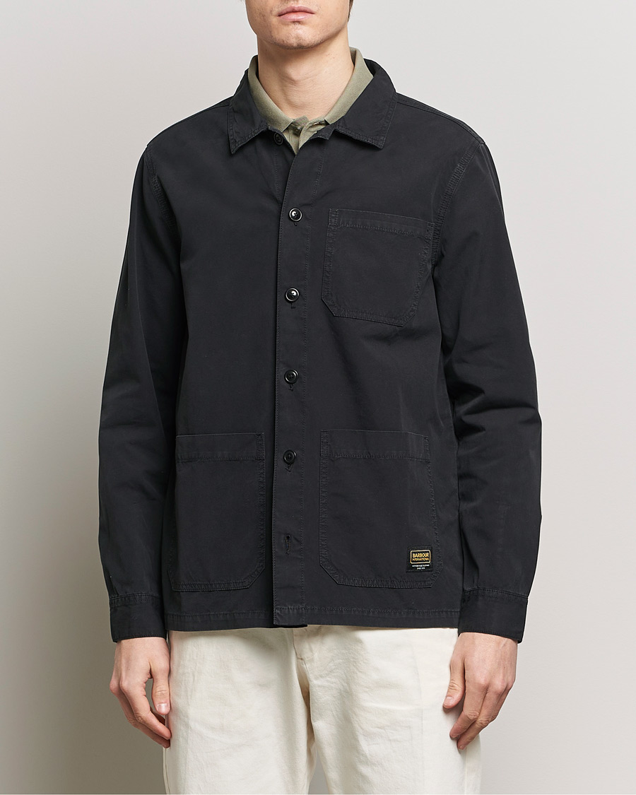 Herre | Tøj | Barbour International | Jack Cotton Overshirt Black