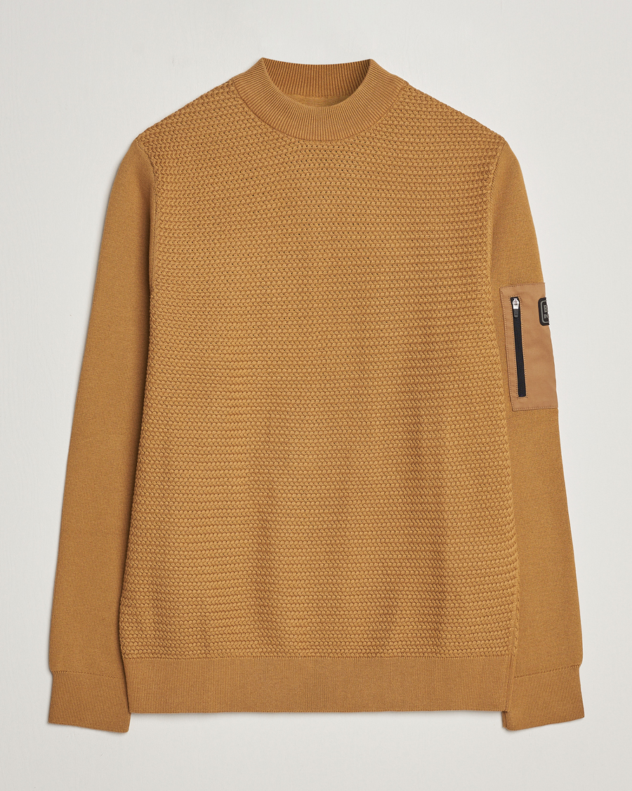 Herre | Trøjer | Barbour International | Clayton Texture Crew Desert