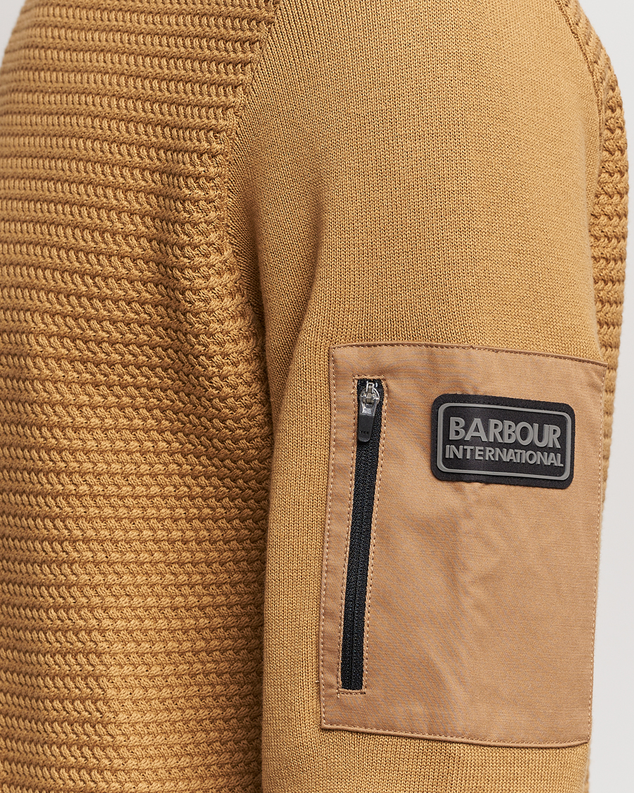 Herre | Trøjer | Barbour International | Clayton Texture Crew Desert