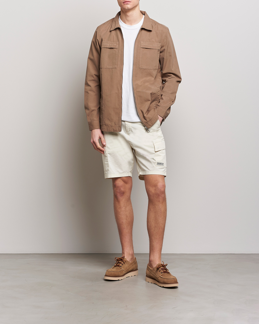 Herre | Shorts | Barbour International | Parson Cotton Shorts Dove Grey