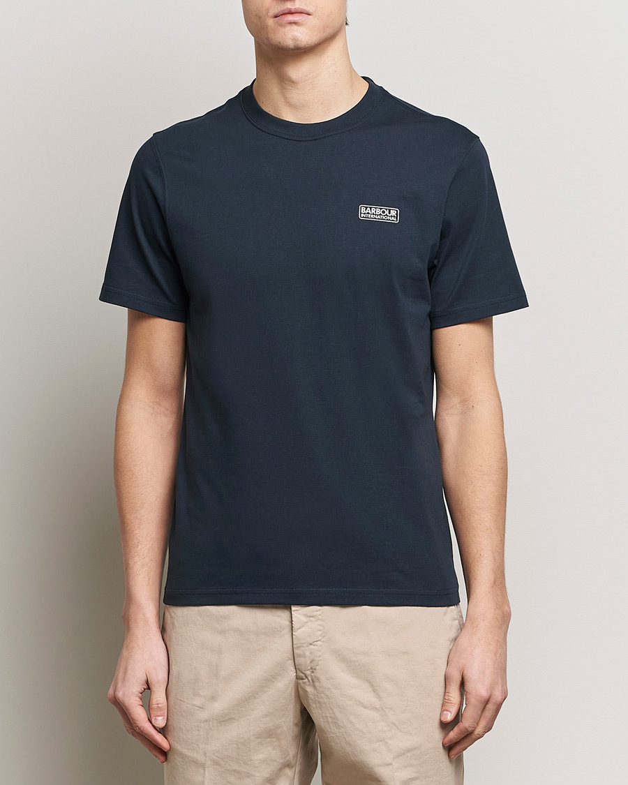 Herre | Tøj | Barbour International | Small Logo T-Shirt International Navy