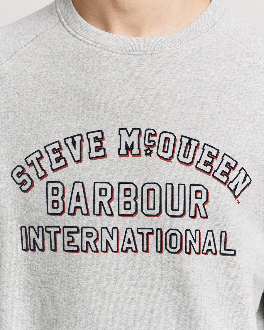 Herre | Trøjer | Barbour International | Laguna Steve McQueen Sweatshirt Grey Marl
