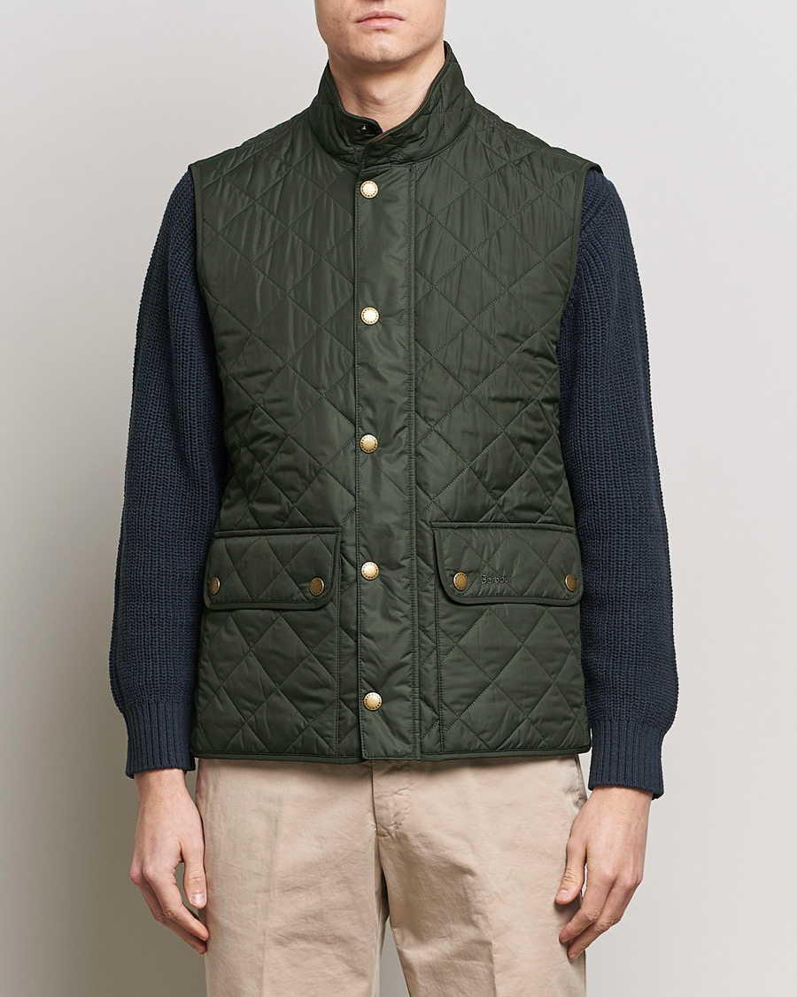 Herr | Klassiska jackor | Barbour Lifestyle | New Lowerdale Quilted Gilet Sage Green