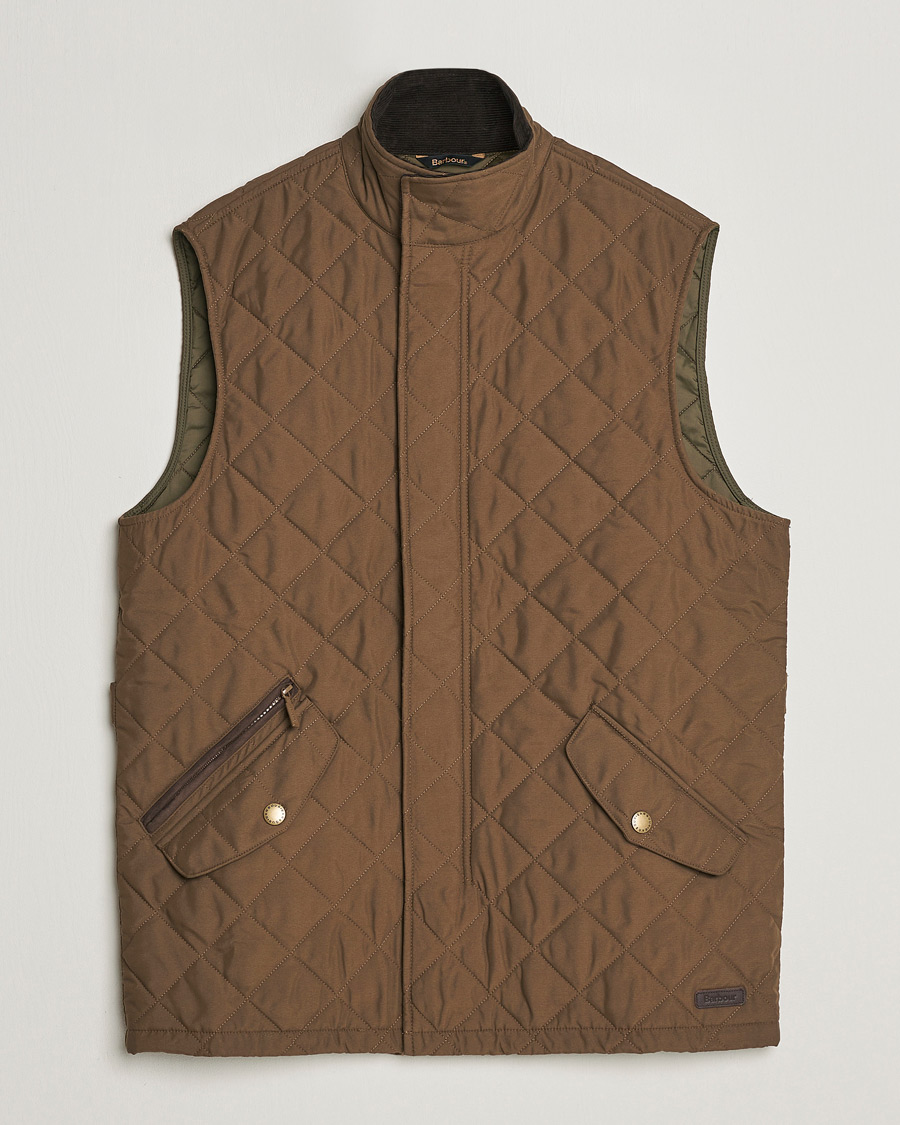 Herre | Jakker | Barbour Lifestyle | Shoveler Peached Quilted Gilet Dark Sand