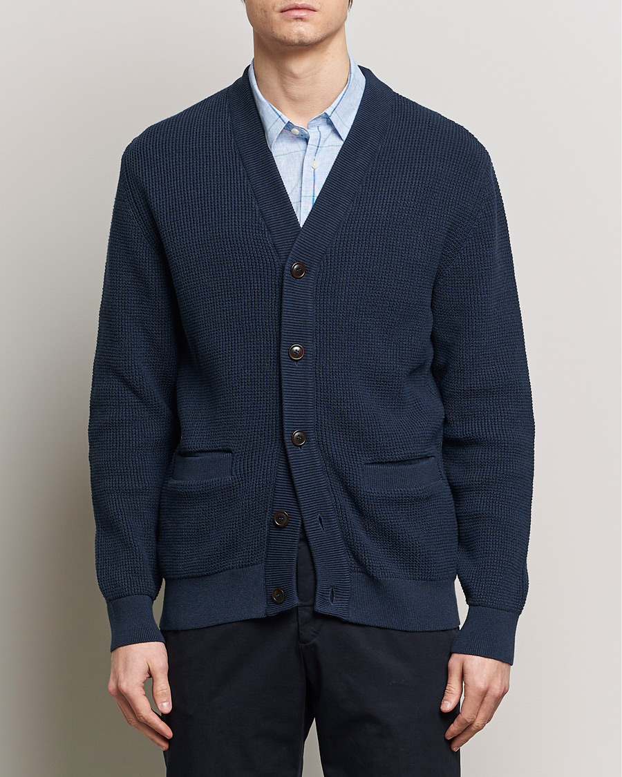 Herre |  | Barbour Lifestyle | Howick Knitted Cotton Cardigan Navy