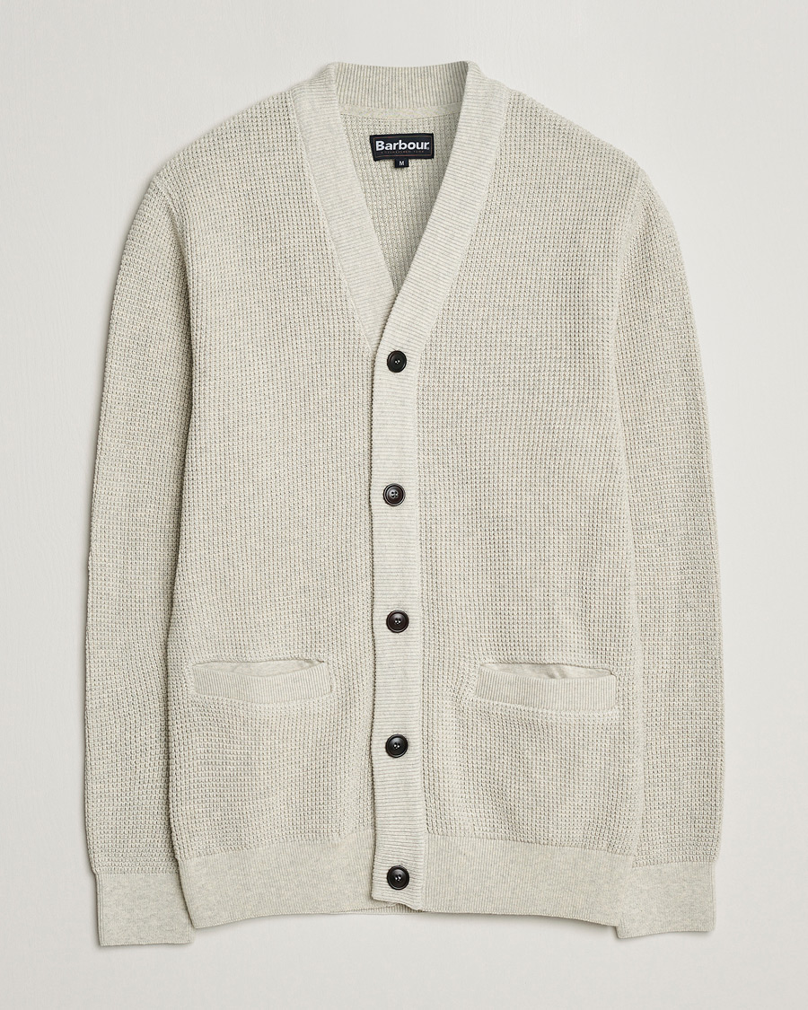 Herre | Trøjer | Barbour Lifestyle | Howick Knitted Cotton Cardigan Whisper White