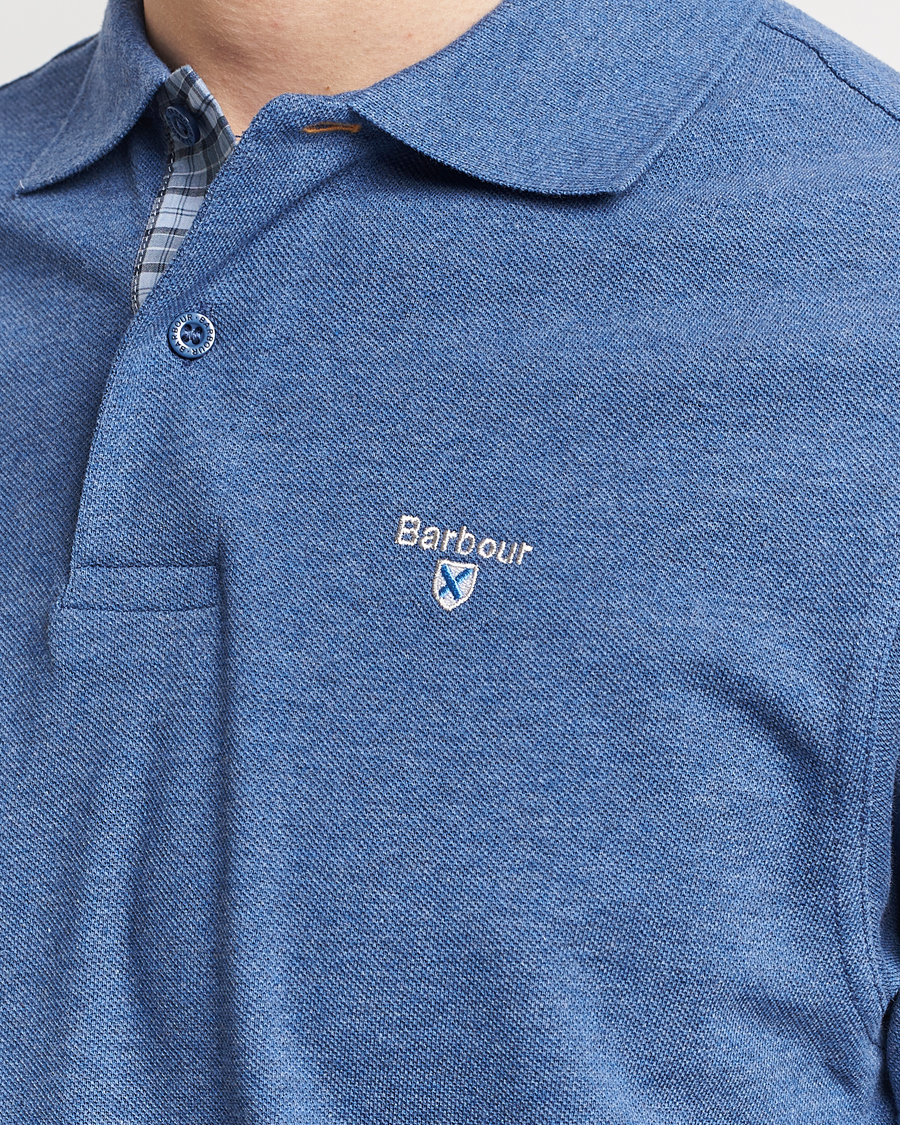 Herre | Polotrøjer | Barbour Lifestyle | Tartan Pique Polo Dark Chambray Marl