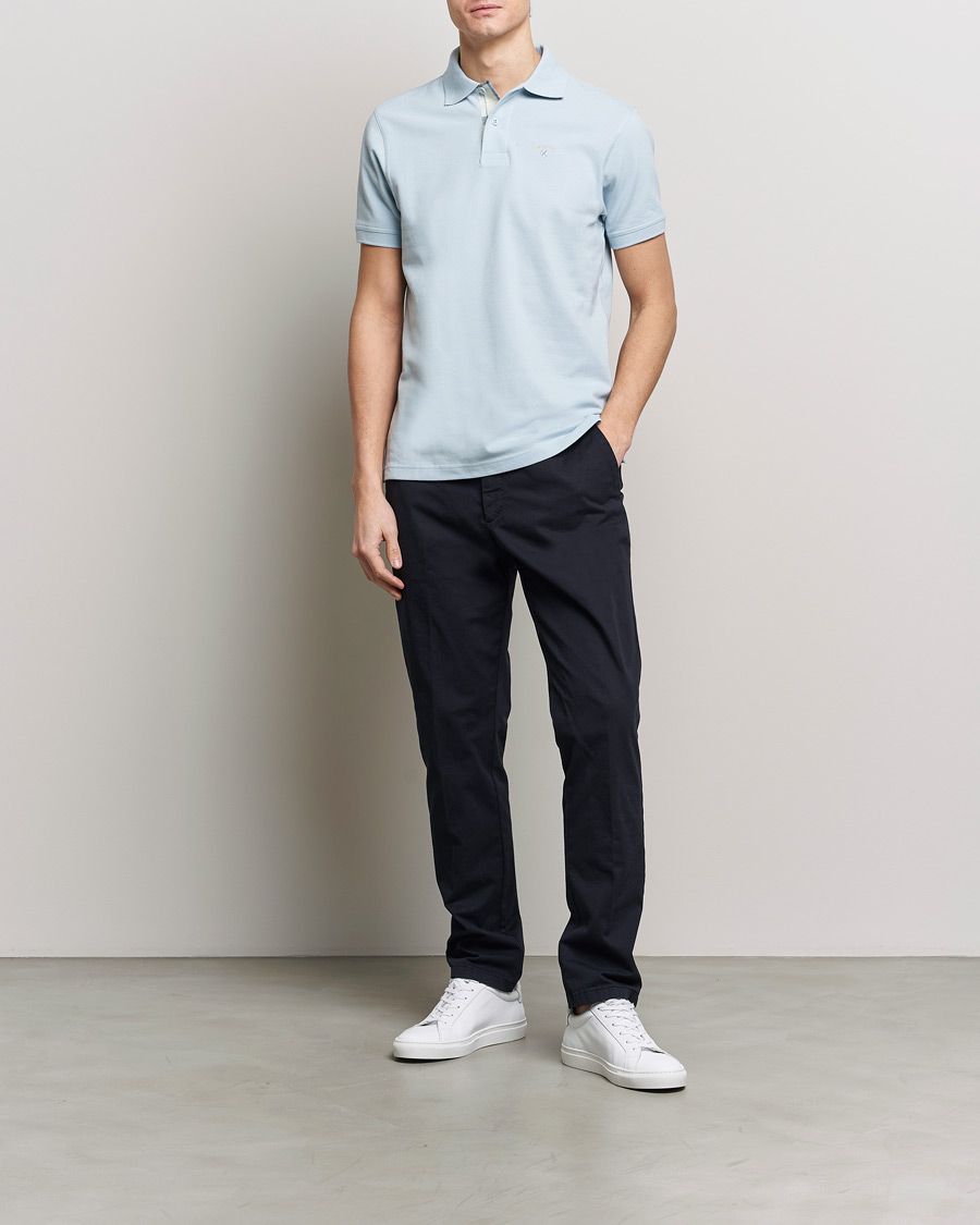 Herre | Polotrøjer | Barbour Lifestyle | Tartan Pique Polo Niagra Mist