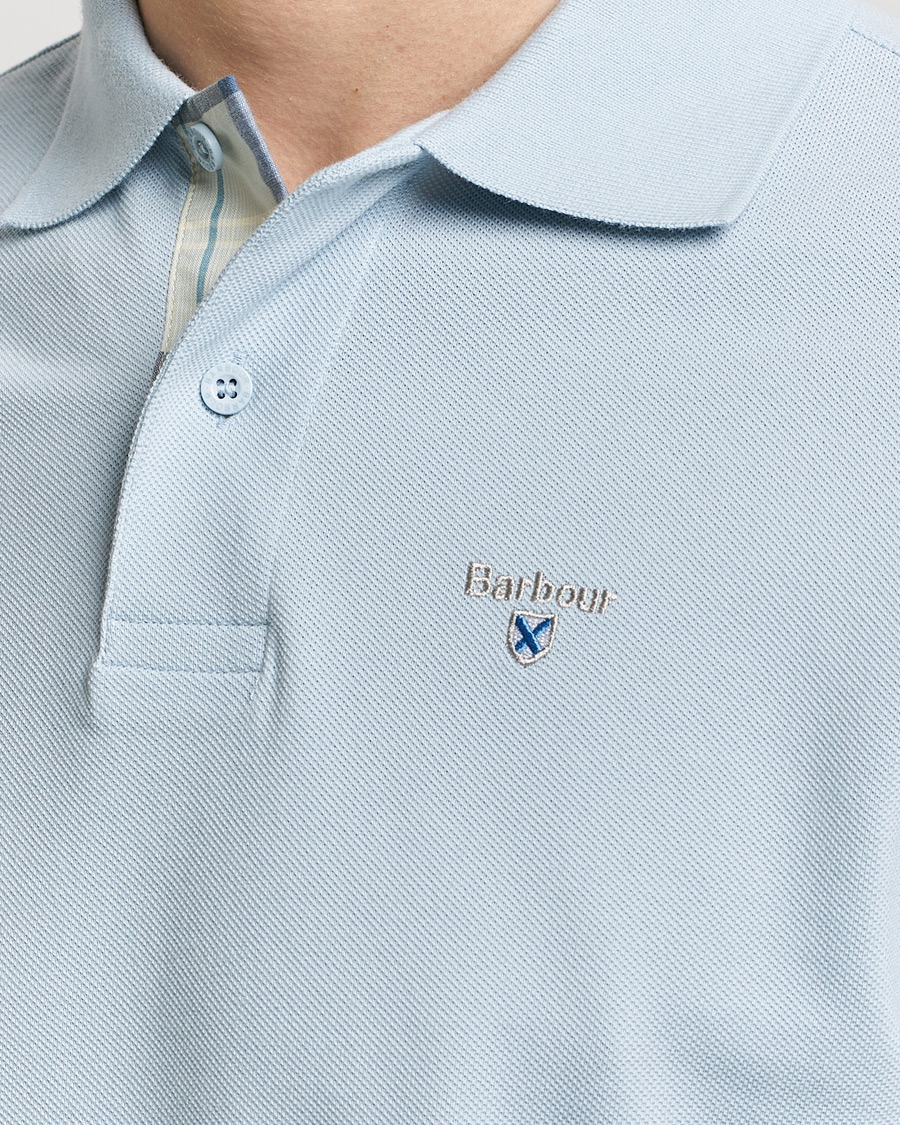 Herre | Polotrøjer | Barbour Lifestyle | Tartan Pique Polo Niagra Mist
